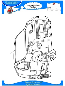 Çocuklar İçin Fiat Boyama Sayfaları 
